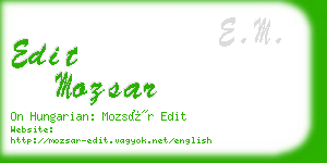 edit mozsar business card